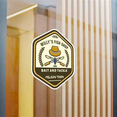 Stardew Valley Willy's Fish Shop Kiss-cut Vinyl Decals - Etsy