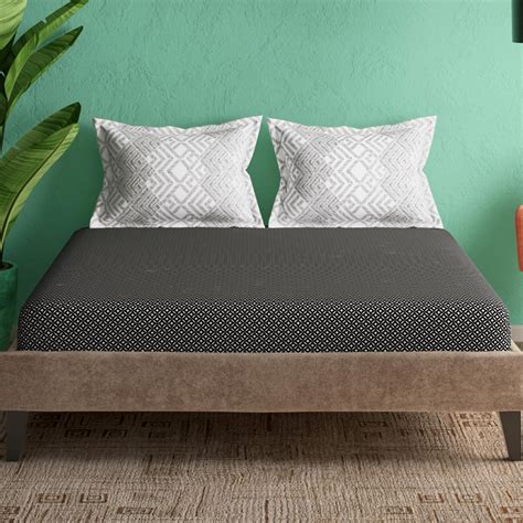 Buy PORTICO Marvella Cotton 144TC Geometric Printed 3Pcs Queen Bedsheet ...