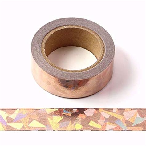 Quirky Perks Art and Craft Decorative Adhesive Washi Tape – Rose Gold ...