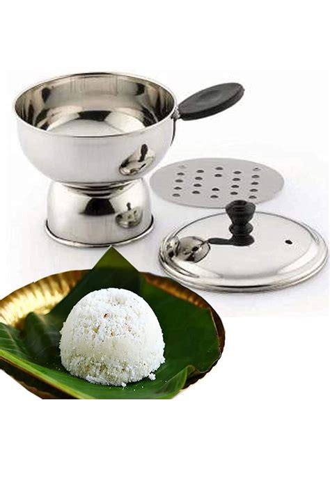 Amfs Store Stainless Steel Chiratta Puttu Maker, Chiratta Maker with ...