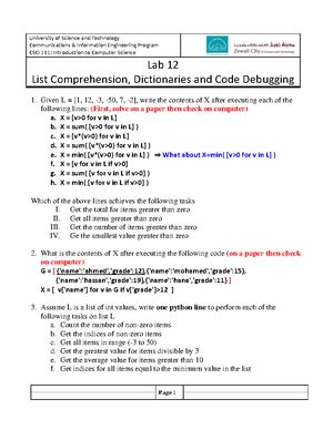 Advanced List Comprehension 的图像结果