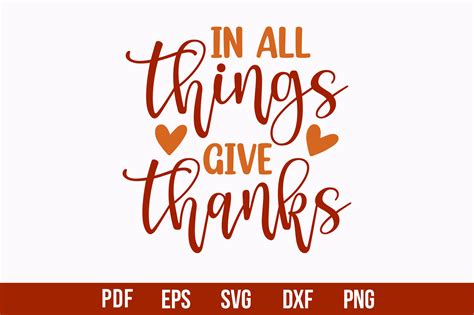 In All Things Give Thanks Graphic by creativemim2001 · Creative Fabrica