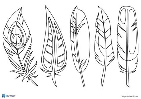 81 Free printable feather templates (PDF) - ESL Vault