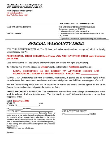 40+ Warranty Deed Templates & Forms (General, Special) ᐅ TemplateLab