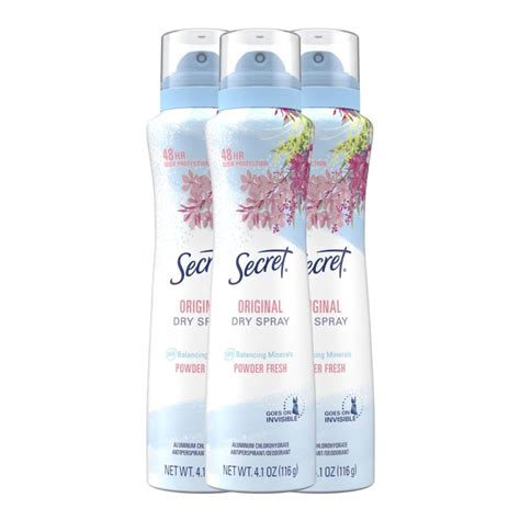 Amazon.com : Secret Dry Spray Antiperspirant Deodorant for Women, 48hr ...