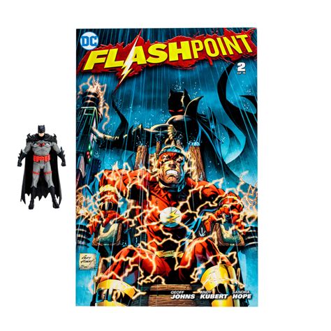 Figura Batman con Cómic Flashpoint McFarlane Page Punchers DC | DelSol
