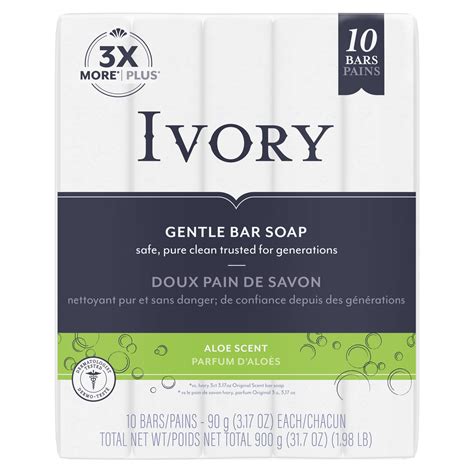 Ivory Gentle Bar Soap, Original Scent, 3.17 oz, 10 Count - Walmart.com
