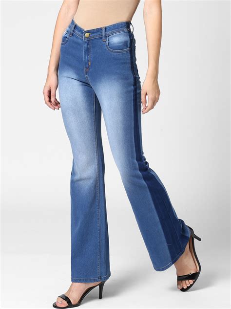 Women's Bootcut Denim Jeans with Side detail – Stylestone