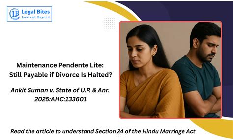 Can Maintenance Pendente Lite Continue If Divorce Proceedings Are Put ...