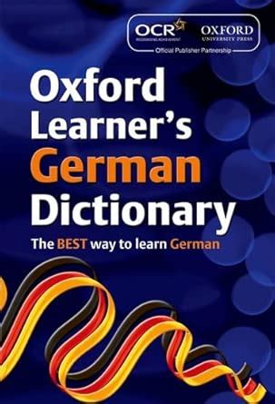 Buy OCR Oxford Learner's German Dictionary Book Online at Low Prices in ...