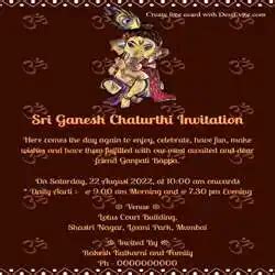 100 Ganesh Puja Invitation Messages to Bring Your Family Together