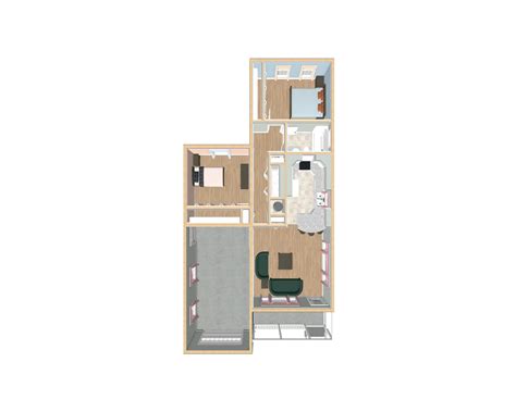 Two Bedroom Ranch Style Floor Plan, Tiny House Plans 884 Square Feet 29 ...
