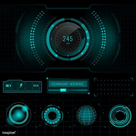 High-Tech System Interface Design 的图像结果