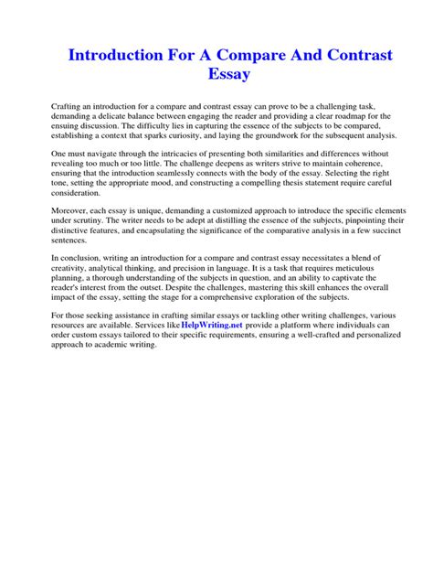 How to Write a Comparative Essay Introduction 的图像结果