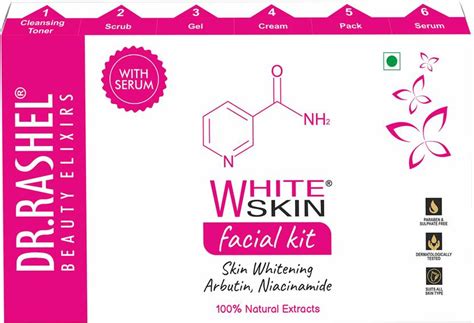 Dr.Rashel WHITE SKIN FACIAL KIT SKIN WHITENING ARBUTIN, NIACINAMIDE ...
