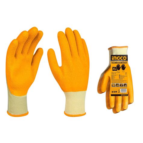 INGCO Latex Gloves, Use for heavy cargo handling worker, slight sharp ...