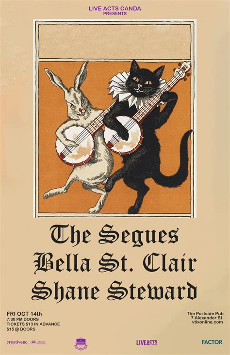 The Segues with Special Guests Bella St. Clair and Shane Steward Tickets - Vtix Online