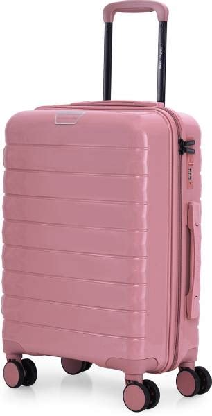 NASHER MILES Vienna Hard-Sided Polypropylene Cabin Luggage Pink 55cm ...