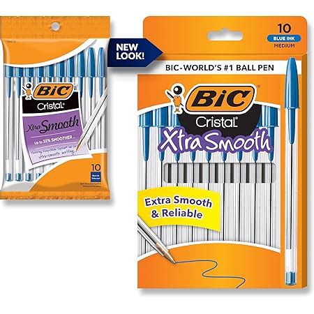 Bic Cristal Fine Ball Pen Set (Pack of 50 pens - Blue) | Fine writing ...