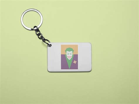 UNiOWN STORE DC villain joker - Printed animated creature Keychains For ...