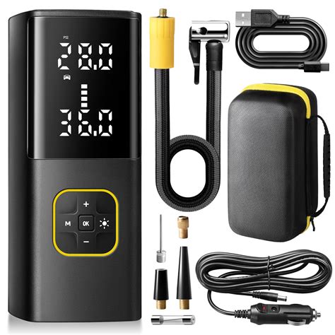 Snapklik.com : Zune Lotoo Rechargeable Tire Inflator Portable Air Compressor For Car Tires ...