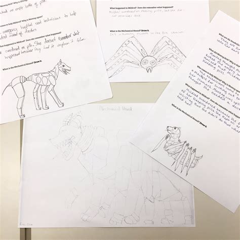 Fahrenheit 451 Mechanical Hound Drawing