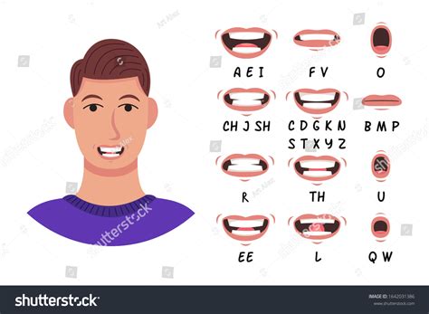 Male Lip Shapes Chart