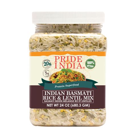 Indian White Basmati Rice & Lentil Kitchari Mix -Protein Superfood Jar