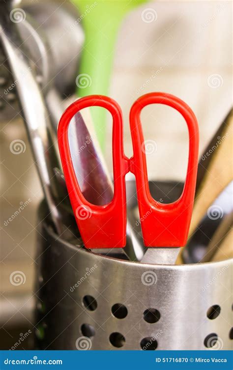 Red scissor stock photo. Image of close, scissor, tool - 51716870