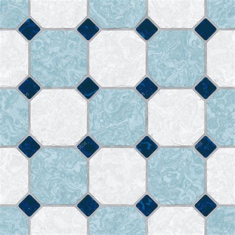Blue and white ceramic tile kitchen floor - seamless texture perfect ...