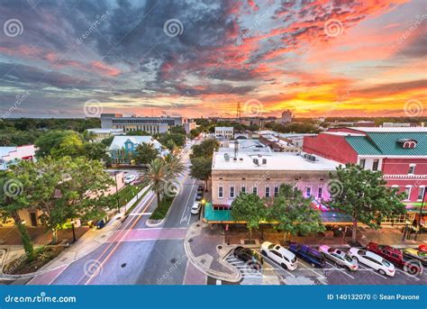 Gainesville, Florida, USA Downtown Cityscape Stock Photo - Image of ...