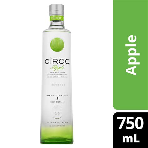 CIROC Apple, 750 mL (Made with Vodka Infused with Natural Flavors ...