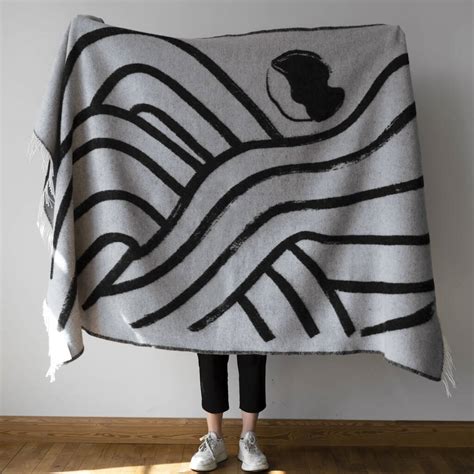 Swedish Wool Blanket Sofia Lind Grey By Little Baby Company