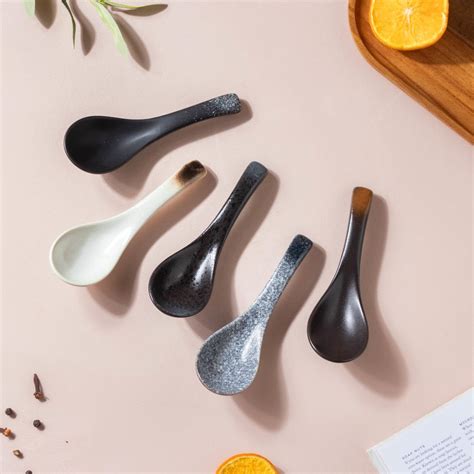 Savanna Stoneware Soup Spoon Matte Black Online - Premium Soup Spoon ...