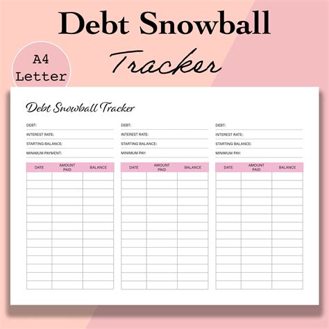 Debt Snowball Template