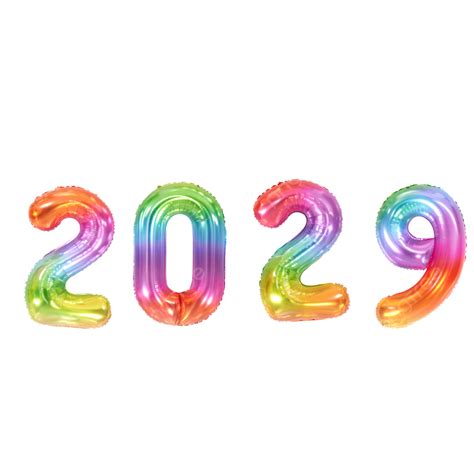 2029 Number Balloon PNG , Balão 2029, Véspera De Ano Novo, Decoração ...