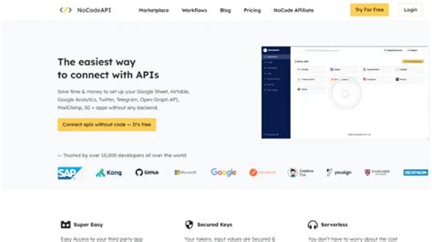 API No Code 的图像结果