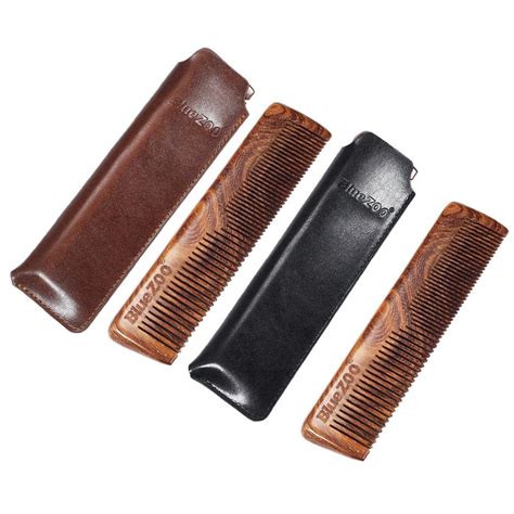 Buy Lina Trading Dual Use Anti-static Wooden Beard Comb Mustache Hair ...