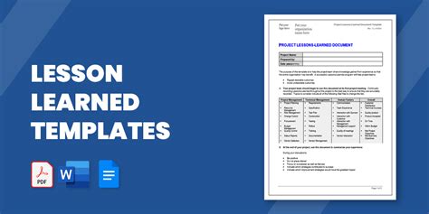 Image result for Lesson Learned Report