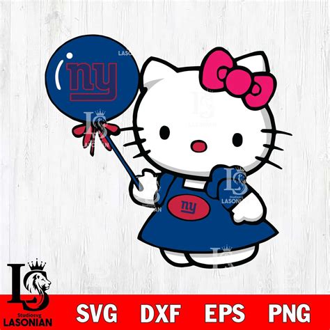 New York Giants Cute Hello Kitty 2 – lasoniansvg