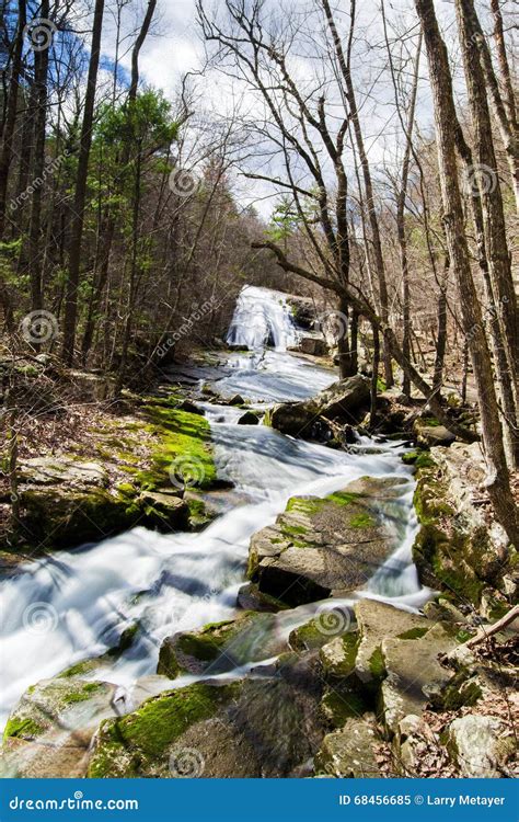 Roaring Run Waterfall (Upper Falls), Virginia, USA Stock Image - Image ...