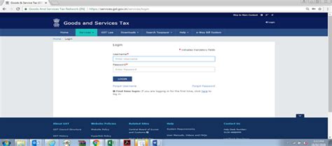 Steps for filing Letter of Undertaking online on GST Portal