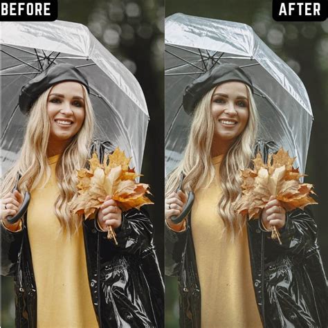 Moody Rain Lightroom Presets – Rainy Effect & Cinematic Photo Editing ...