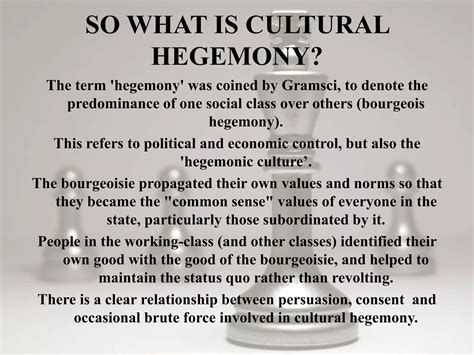 Gramsci's theory of cultural hegemony | PPTX