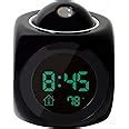 Buy RENMAX Digital Clock LED Voice Talking Time Projector Alarm Cube ...