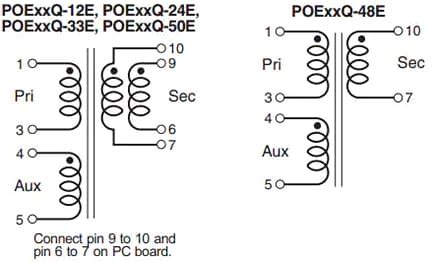 High Power Flyback Transformers for PoE - Coilcraft | Mouser