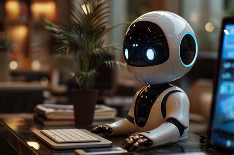 Robot Work On Computer with Table 的图像结果