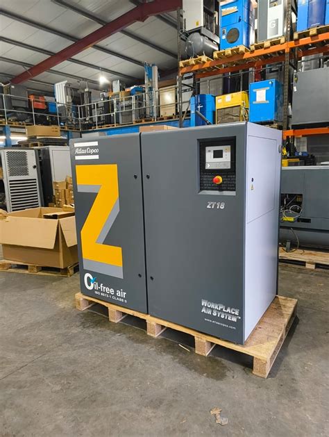 Atlas Copco ZT18 18.5Kw Class 0 Oil Free Air Compressor 77.7 CFM 10 BAR ...