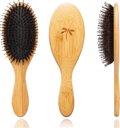 Belula Boar Bristle Hair Brush - Hair Brushes for Women & Mens Hair ...
