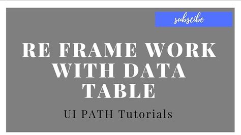 UiPath Re Framework Project 的图像结果